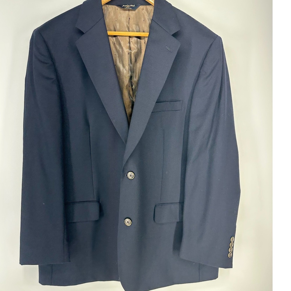 Joseph & Feiss Blazer Mens 44R Dark Blue Gold Label Two Button Suit Jacket Coat